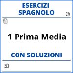 Esercizi Spagnolo 1 Prima media - PDF Soluzioni