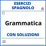 Esercizi Spagnolo grammatica - PDF Soluzioni