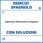 Esercizi Spagnolo imperativo affermativo e negativo - PDF Soluzioni