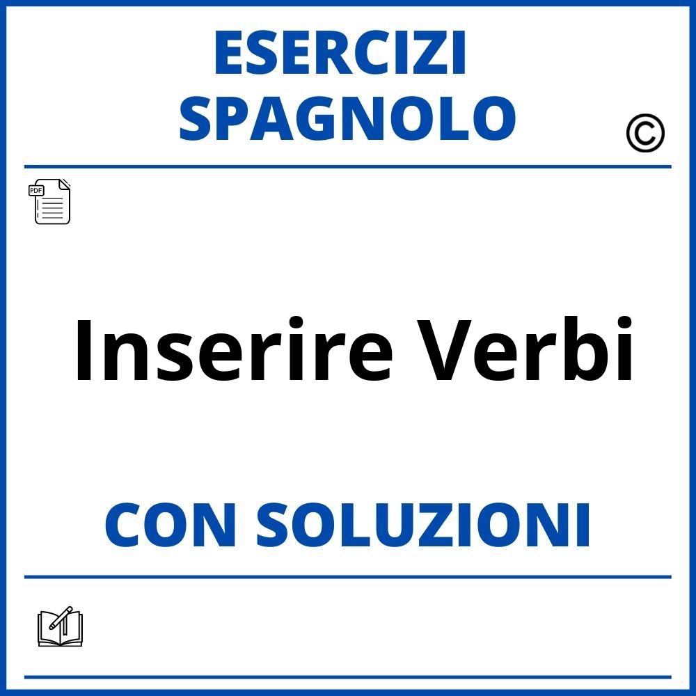 Esercizi Spagnolo inserire verbi