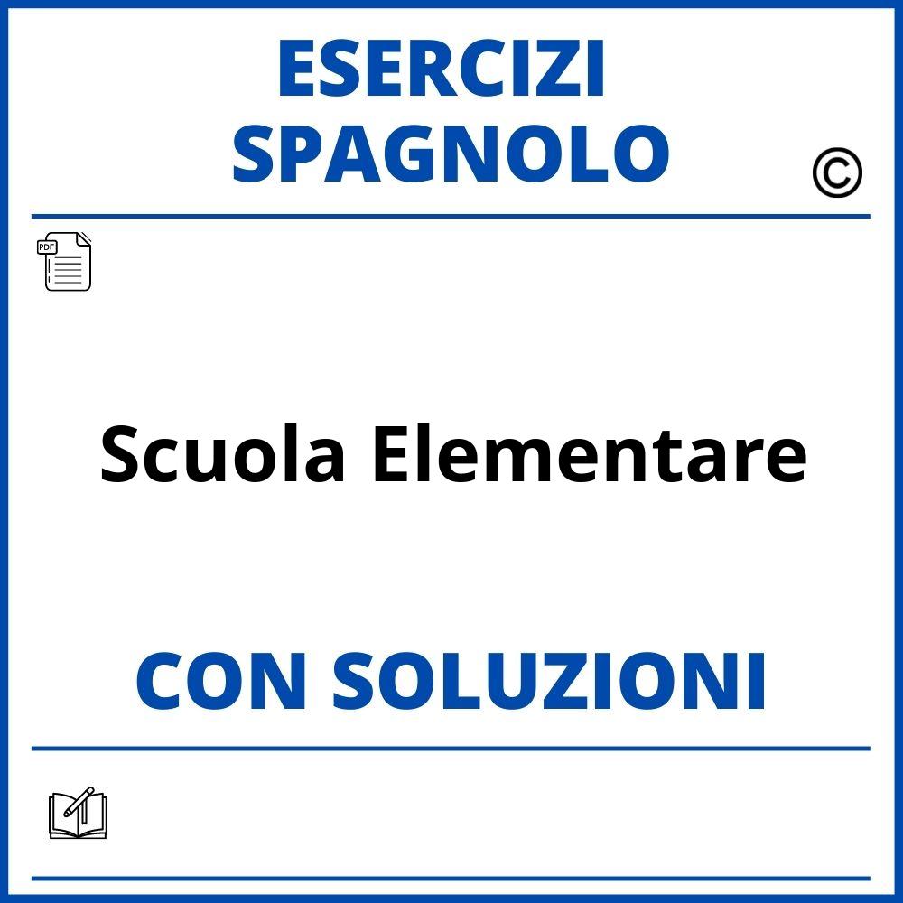 Esercizi Spagnolo scuola elementare