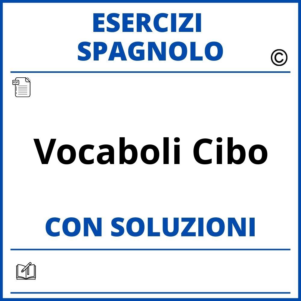 Esercizi Spagnolo vocaboli cibo